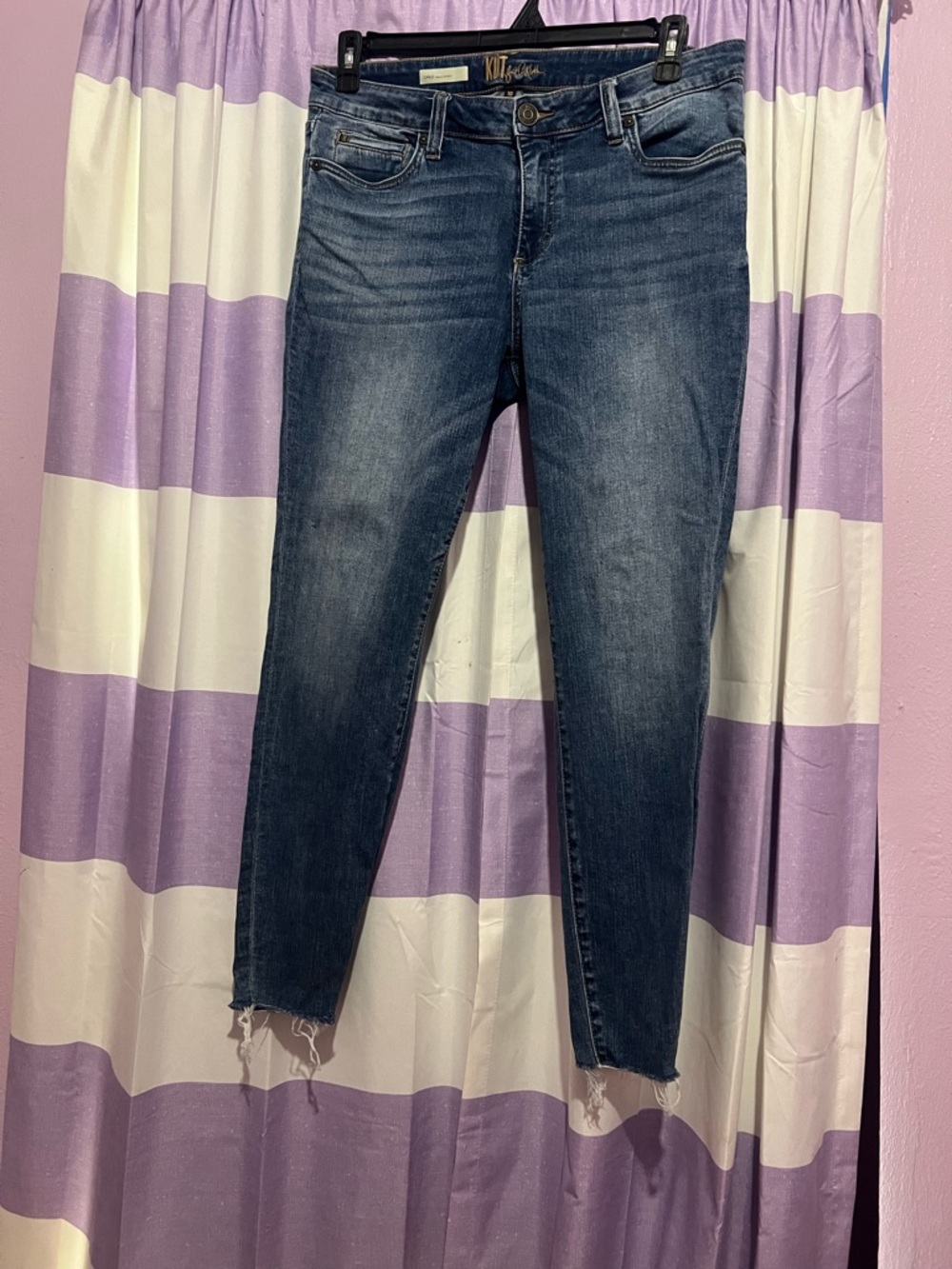 Kut from the Kloth Medium Wash High-Rise Skinny Jeans